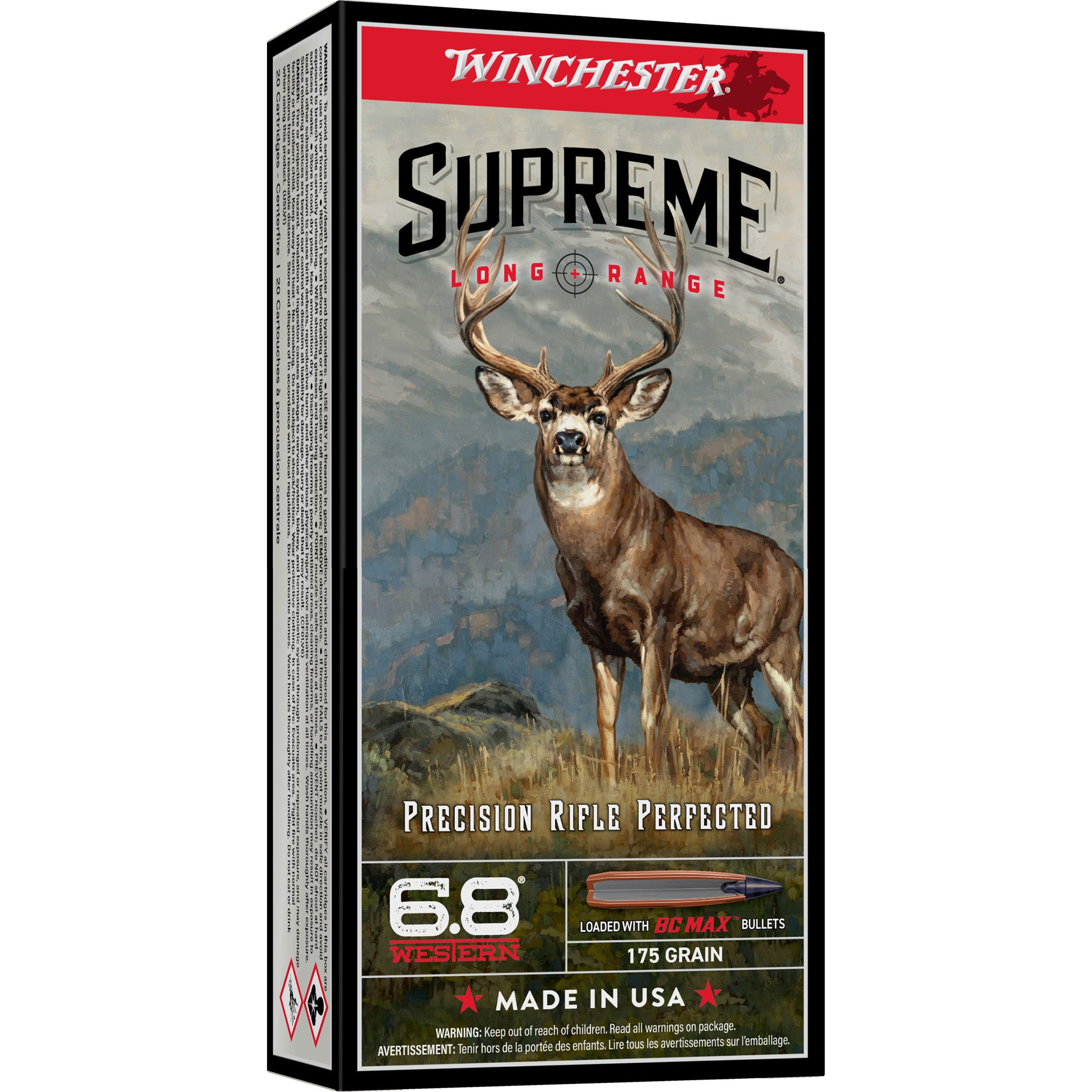 WIN SUP LR 6.8 WESTERN 170GR 20/200