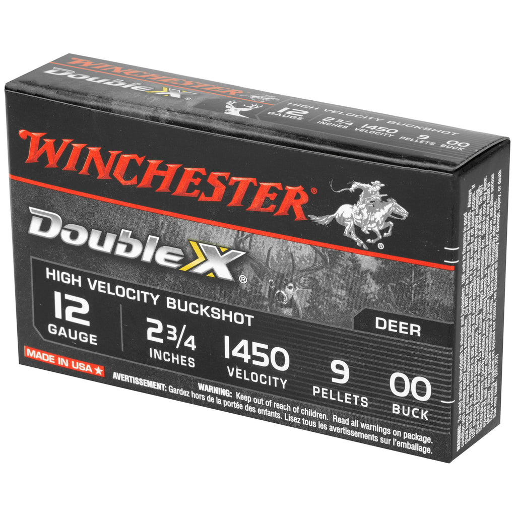 WIN DBL X HV 12GA 2.75 00BK 9P 5/