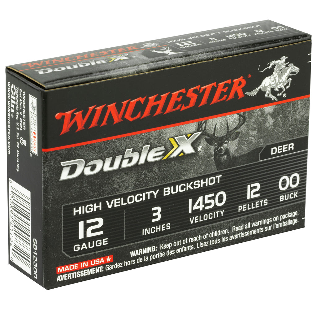 WIN DBL X HV 12GA 3 00BK 12P 5/250