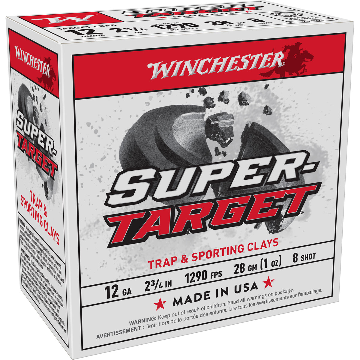 WIN SPR-TRGT 12GA 2-3/4 #8 25/250
