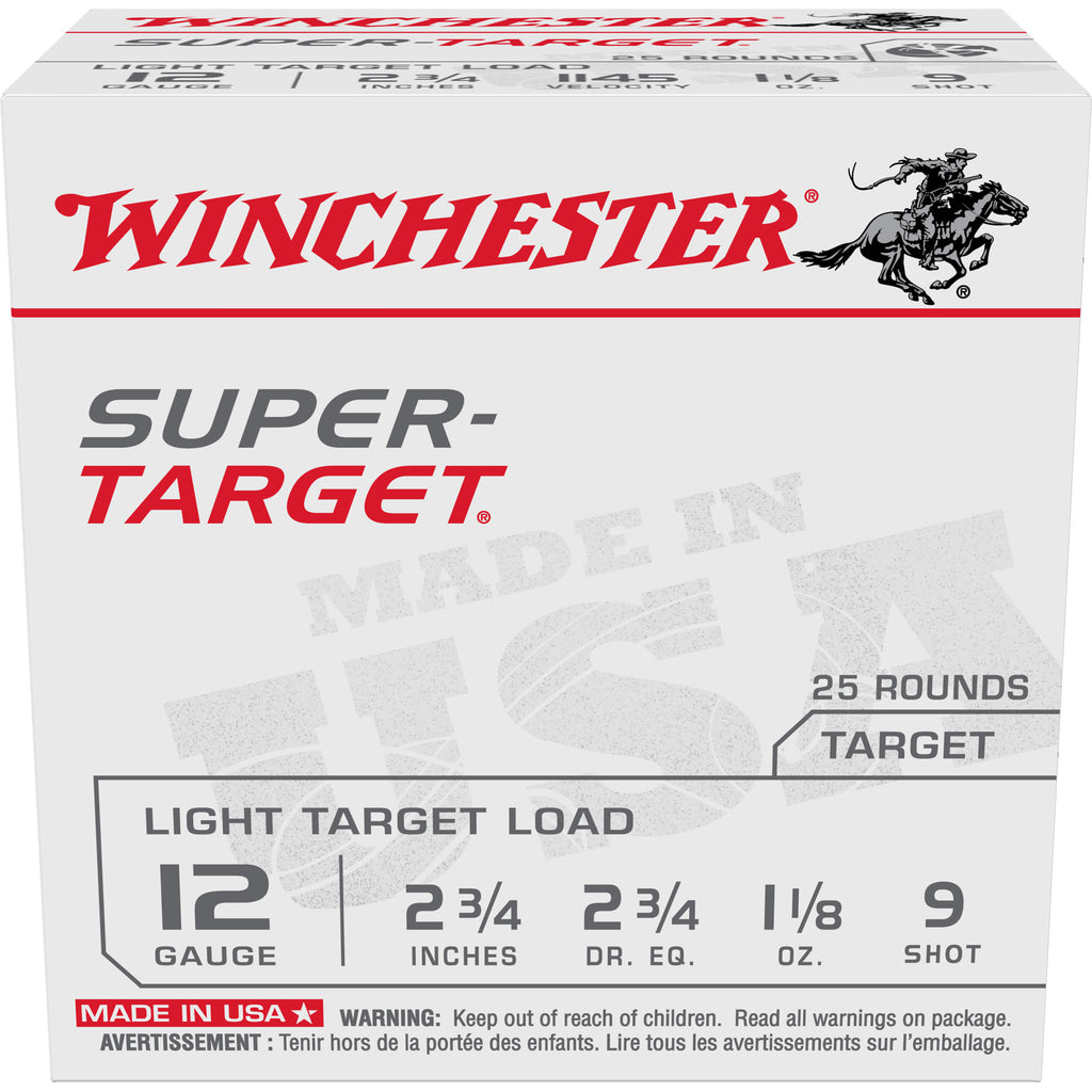 WIN SUPERTARGET 12GA 2.75 #9 25/250
