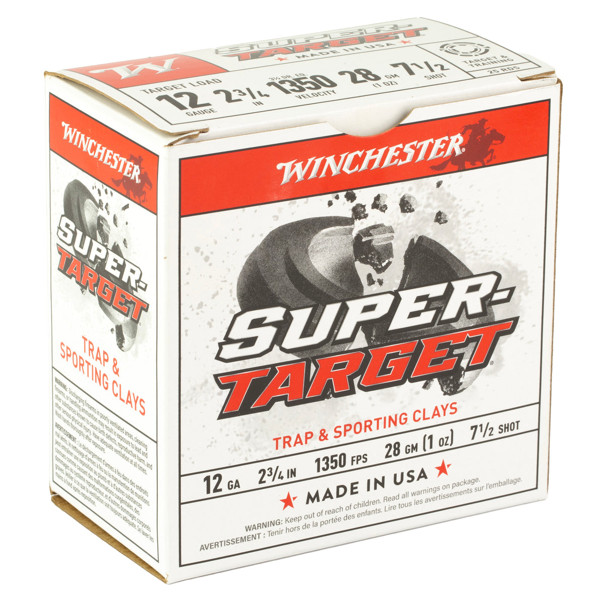 WIN SPRTRGT 12GA 2.75 #7.5 25/250