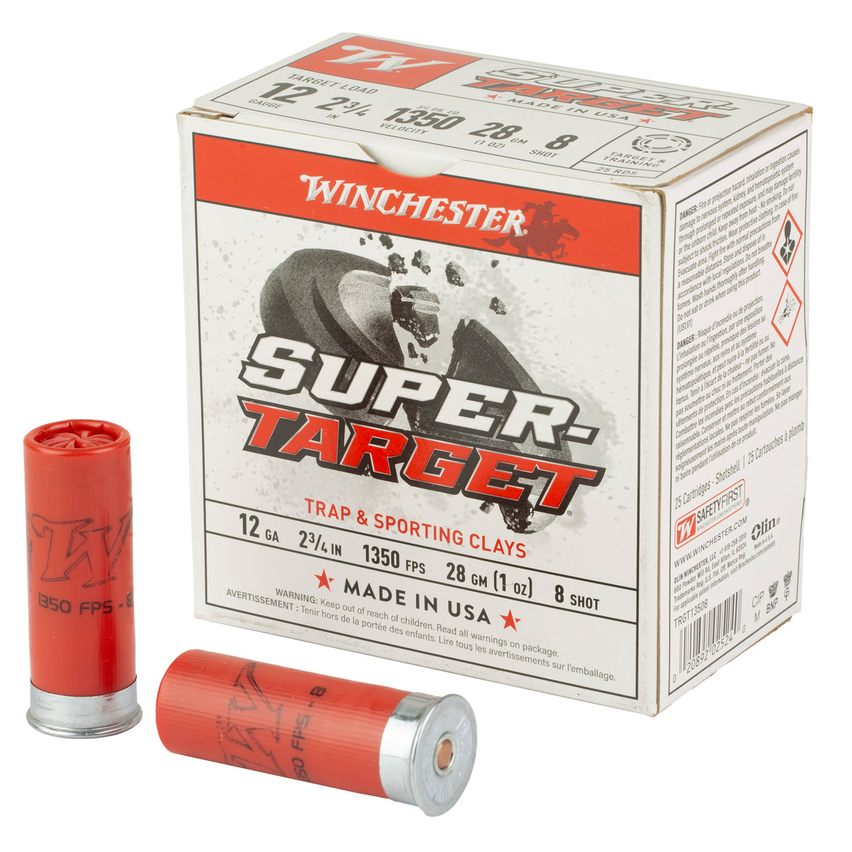 WIN SPR-TRGT 12GA 2-3/4 #8 25/250