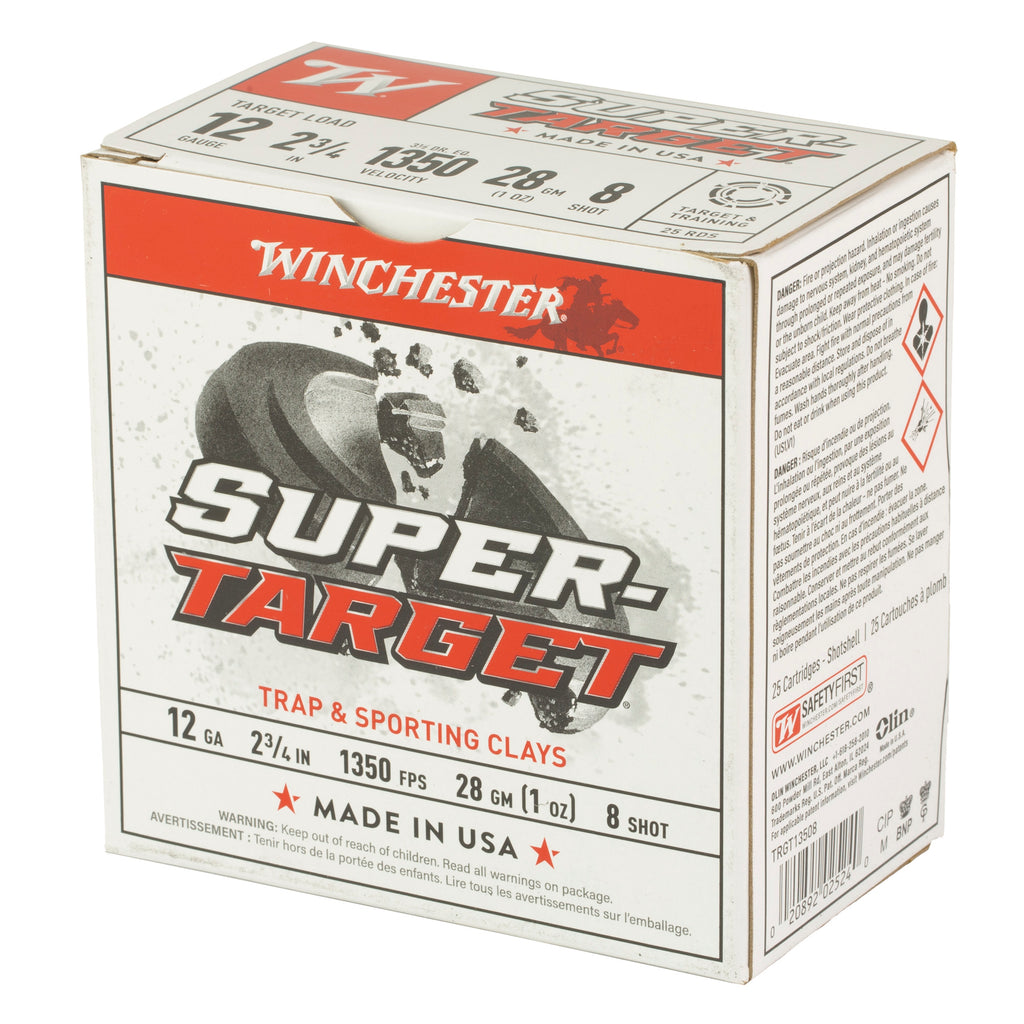WIN SPR-TRGT 12GA 2-3/4 #8 25/250
