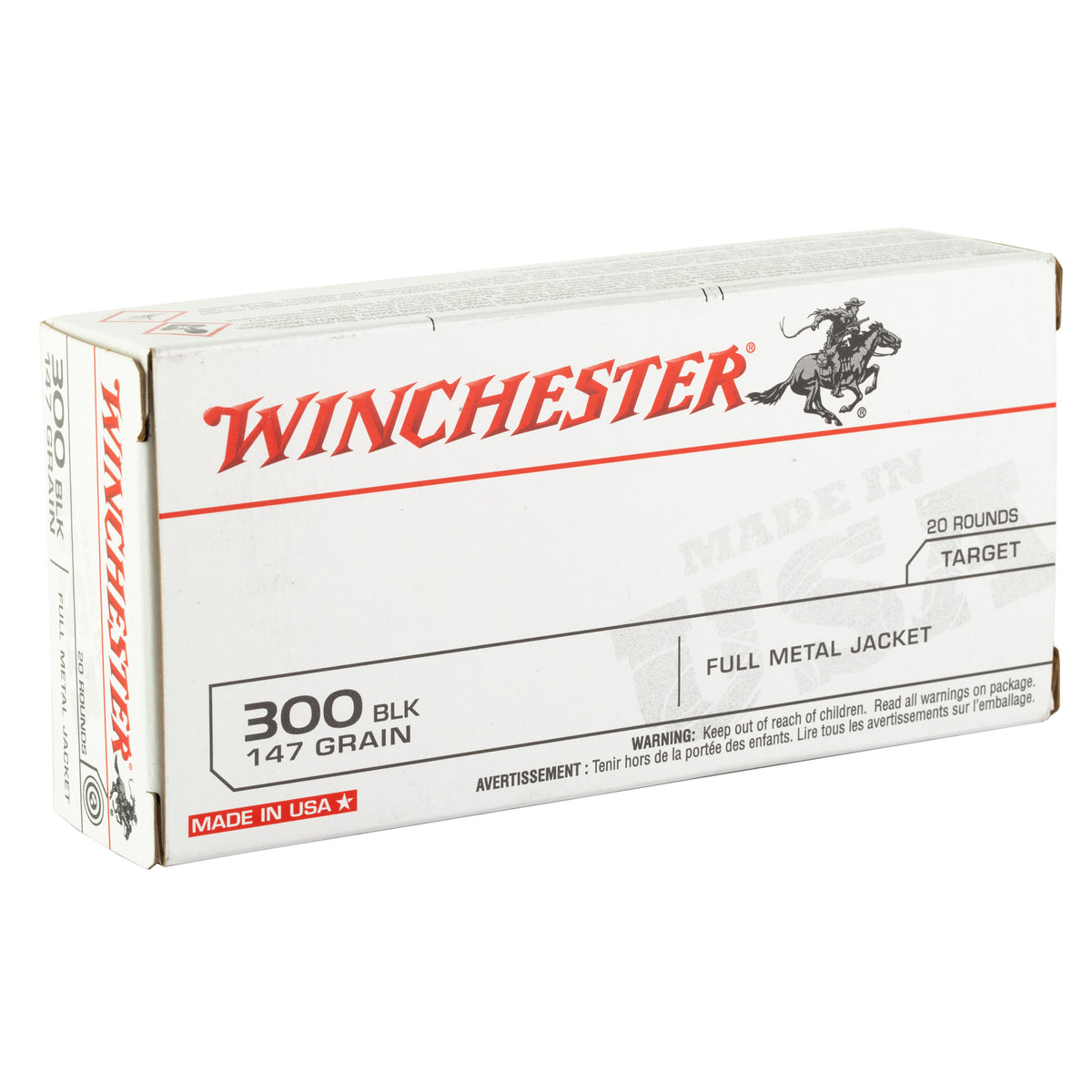 WIN USA 300 BLK 147GR FMJ 20/200