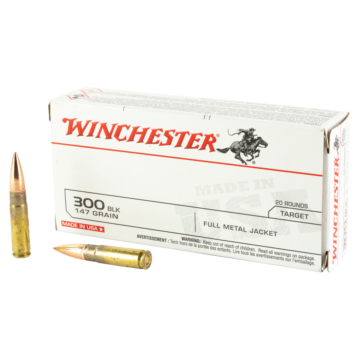 WIN USA 300 BLK 147GR FMJ 20/200