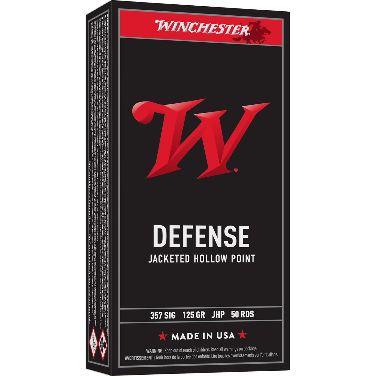 WIN USA 357SIG 125GR JHP 50/500