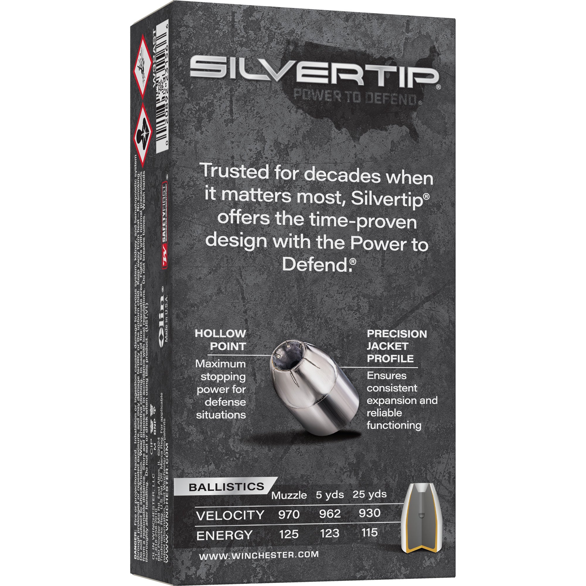 WIN SILVERTIP 32AUTO 60GR JHP 50/500