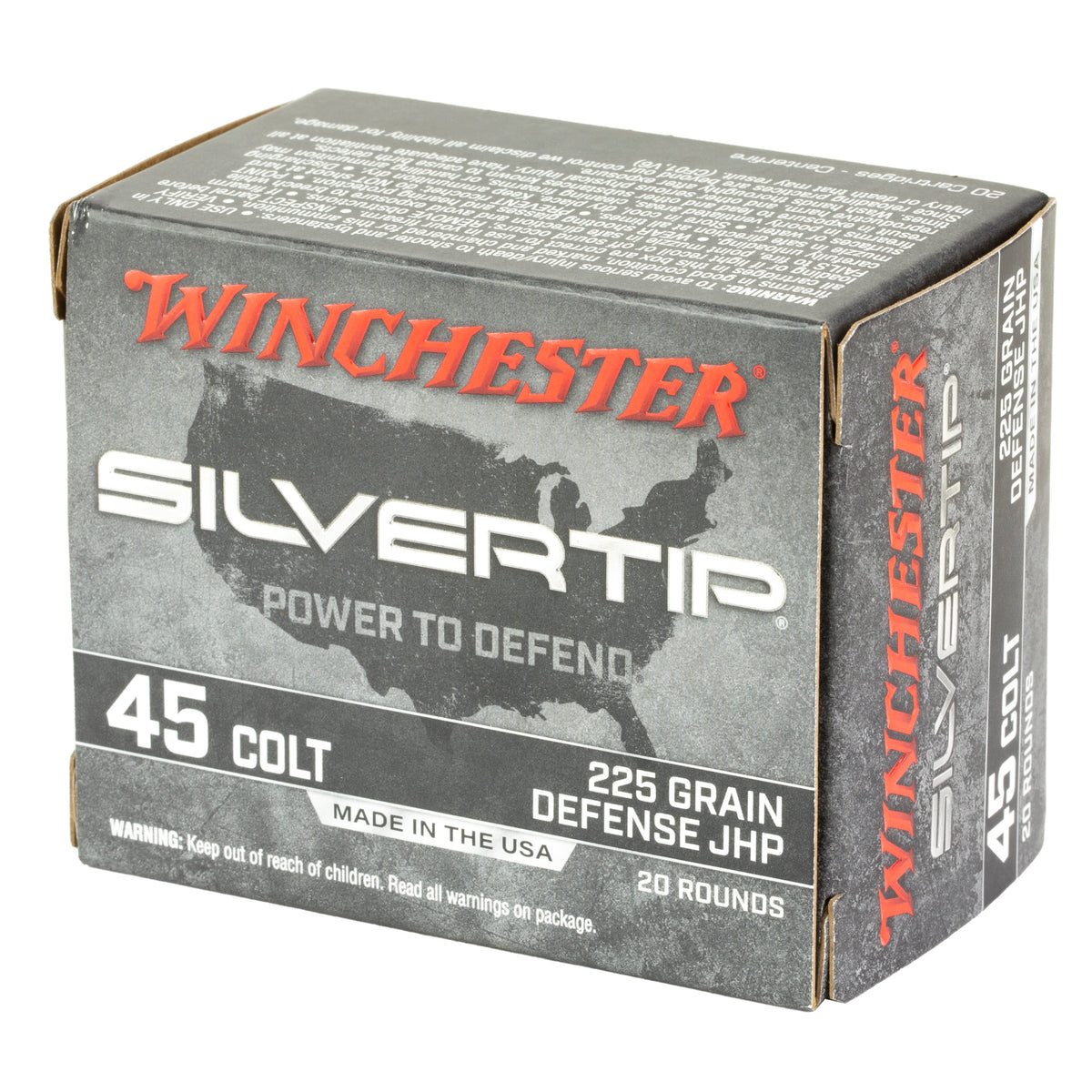 WIN SIVERTIP 45C 225GR JHP 20/200