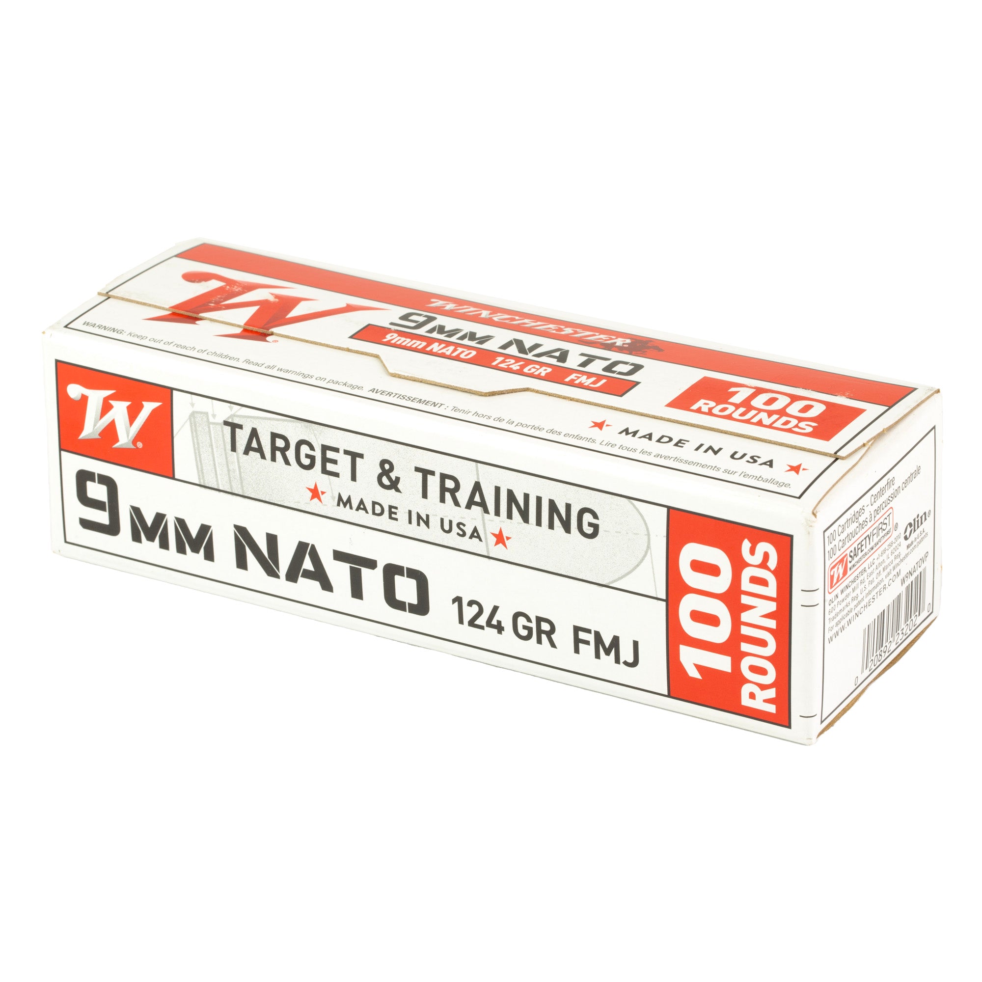 WIN USA 9MM NATO 124GR FMJ 100/1000