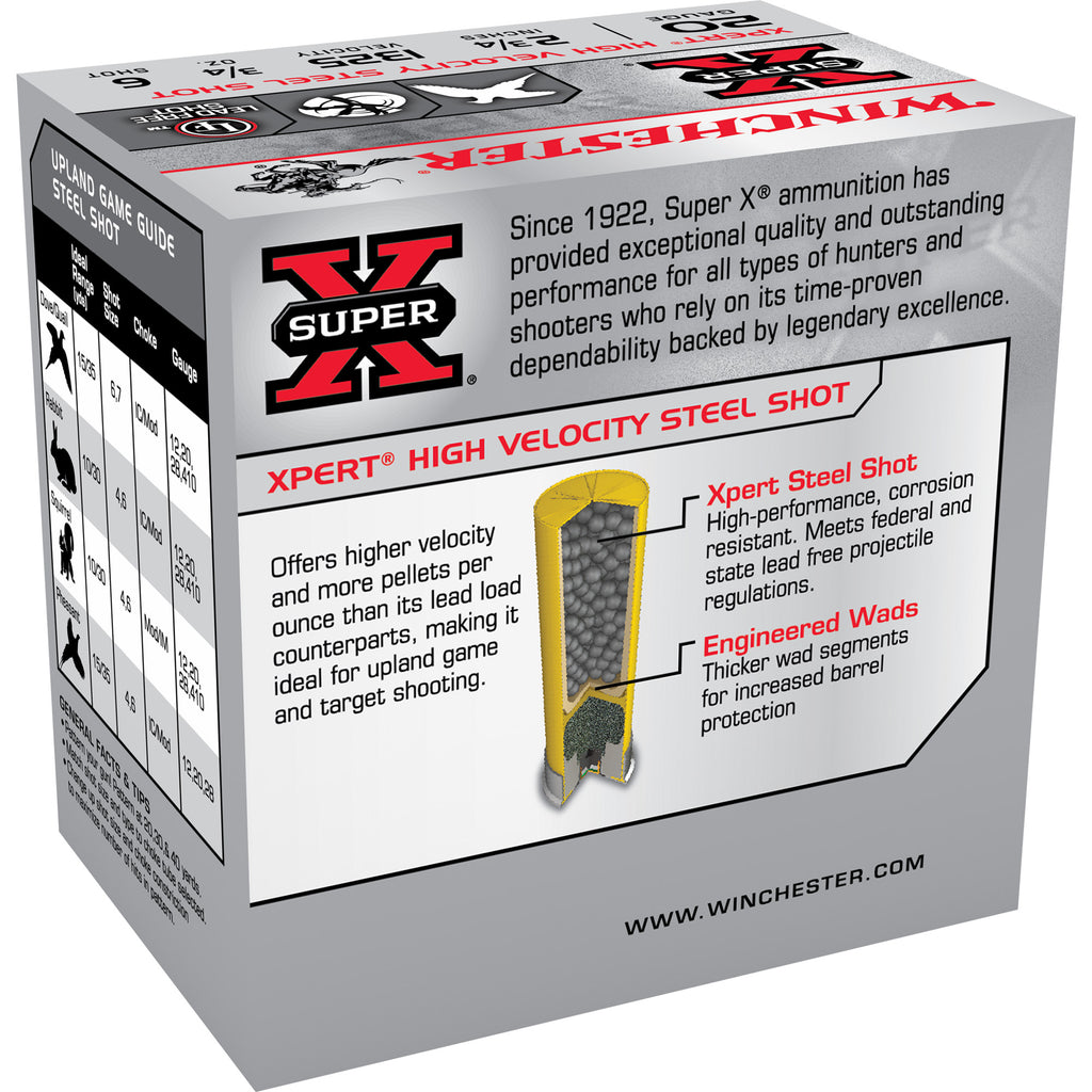 WIN XPERT TRGT 20GA 2.75 #6 25/250