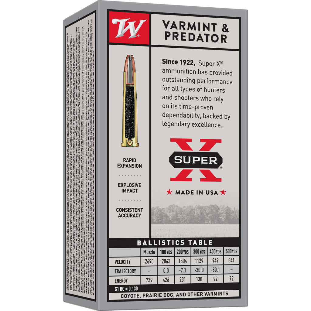 WIN SPRX 22HORN 46GR JHP 50/500