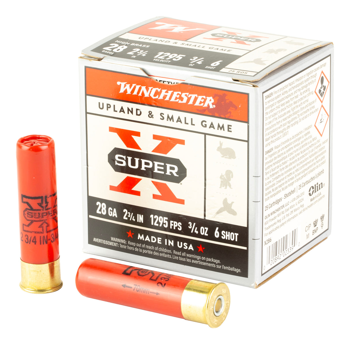 WIN SPR-X UPLD 28GA 2.75 #6 25/250