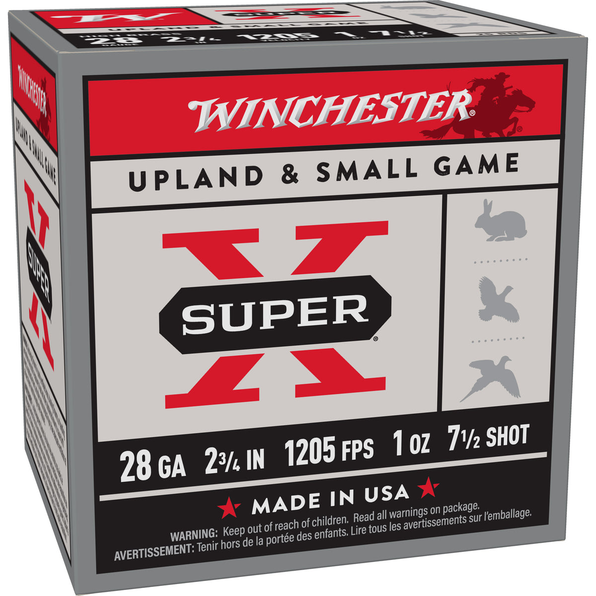 WIN SPR-X 28GA 2-3/4 #7.5 25/250