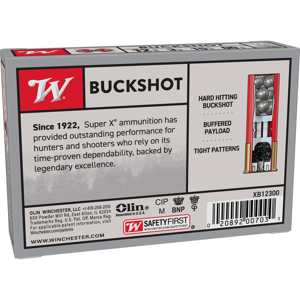 WIN SUPERX 12GA 3 00BK 15P 5/250
