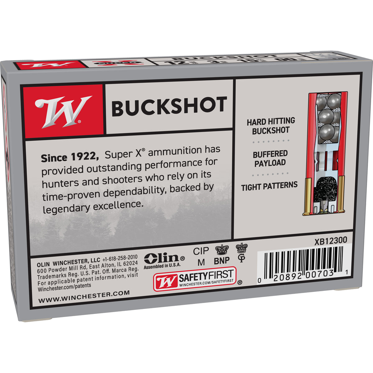 WIN SUPERX 12GA 3 00BK 15P 5/250