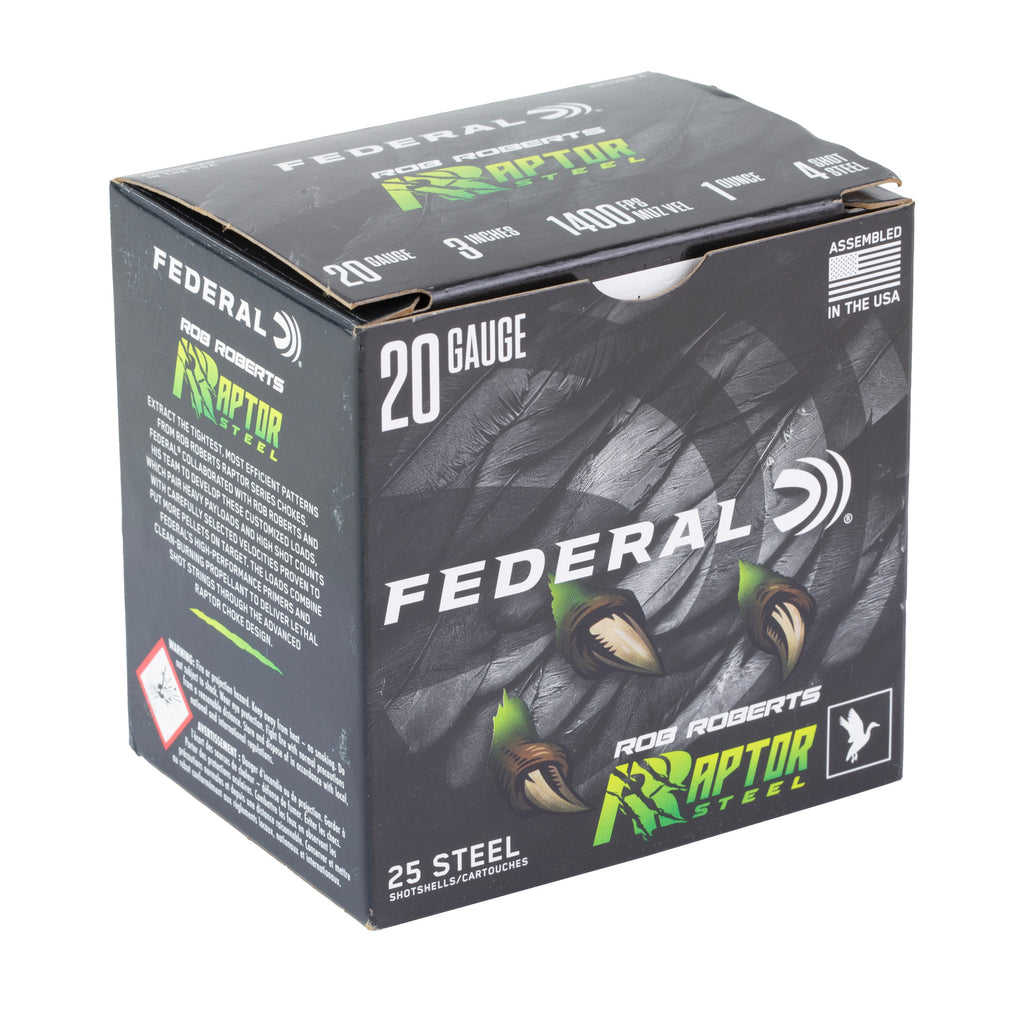 FED RAPTOR STEEL 20GA 3 1OZ #4 25