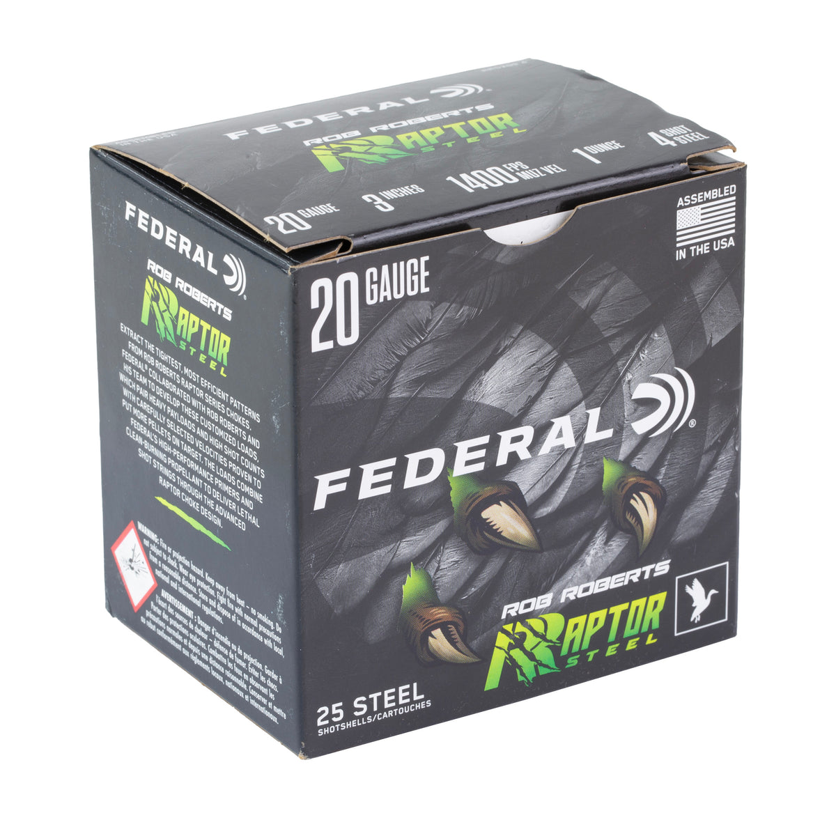 FED RAPTOR STEEL 20GA 3 1OZ #4 25