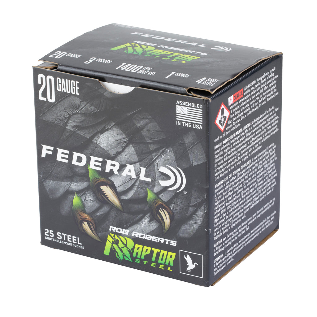 FED RAPTOR STEEL 20GA 3 1OZ #4 25