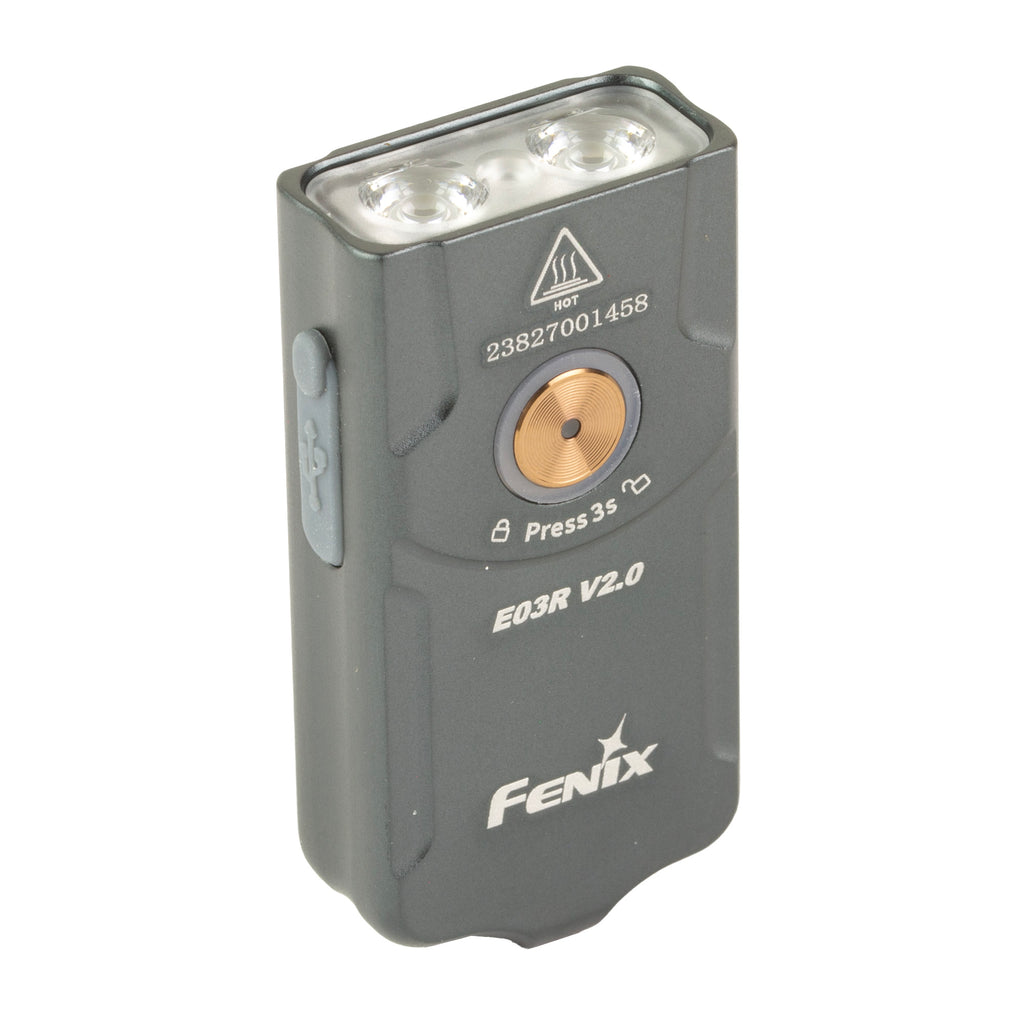FENIX E03R V2 500LUM KEYCHAIN GRAY
