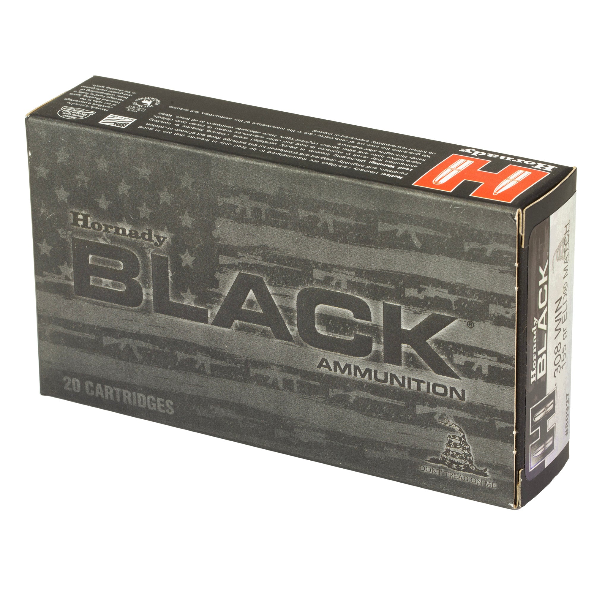 HRNDY BLACK 308WIN 155GR AMAX 20/200