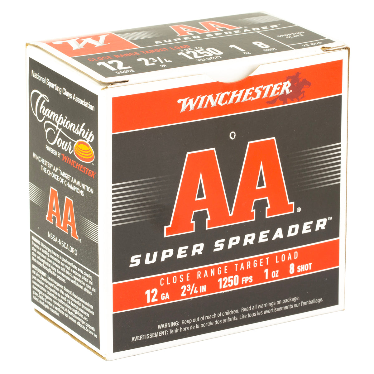 WIN AA SPRDR 12GA  2.75 #8 25/250