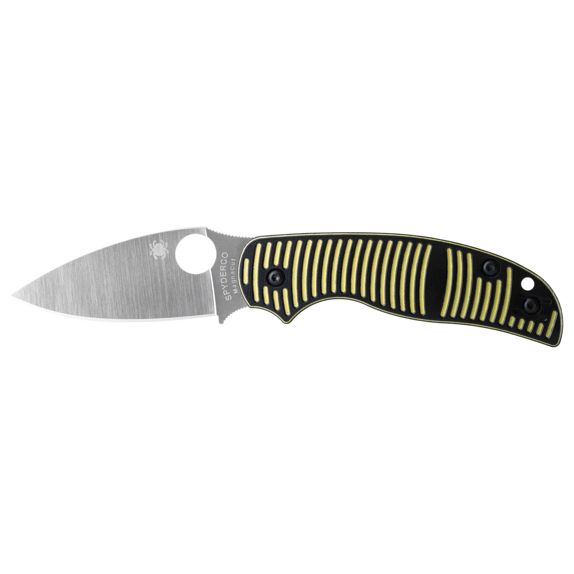 SPYDERCO SAGE 5 SALT 3 YLW/SLV PLN