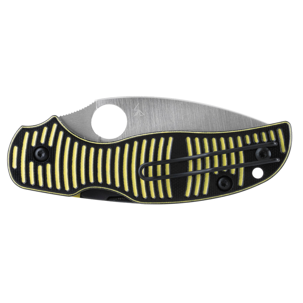 SPYDERCO SAGE 5 SALT 3 YLW/SLV PLN