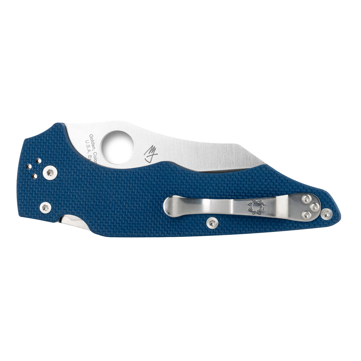 SPYDERCO YOJUMBO 3.98 BLU/SLV PLAIN