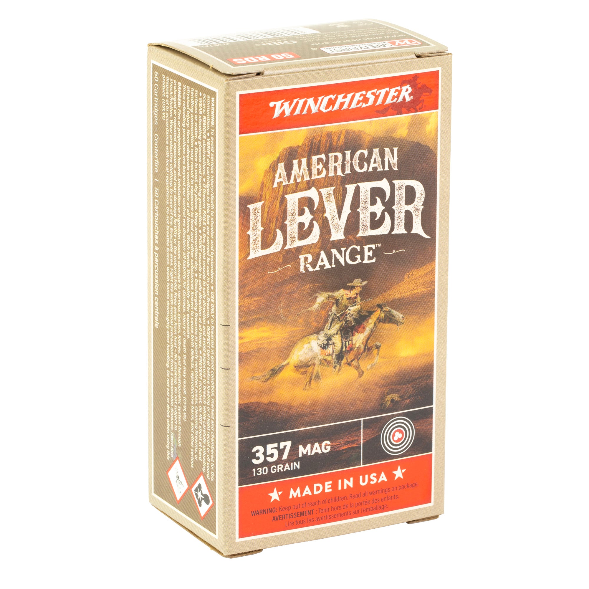 WIN AM LEVER 357MAG 130GR FMJ 50/500