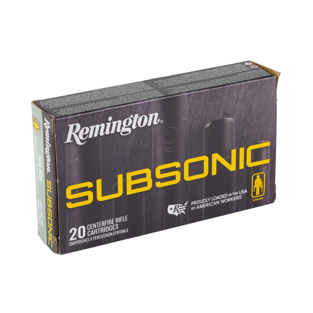 REM 308WIN SUBSONIC 205GR BHP 20/200