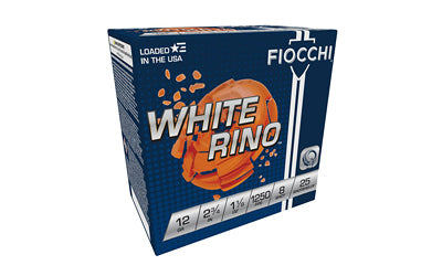FIOCCHI WHITE RINO 12GA #8 25/250