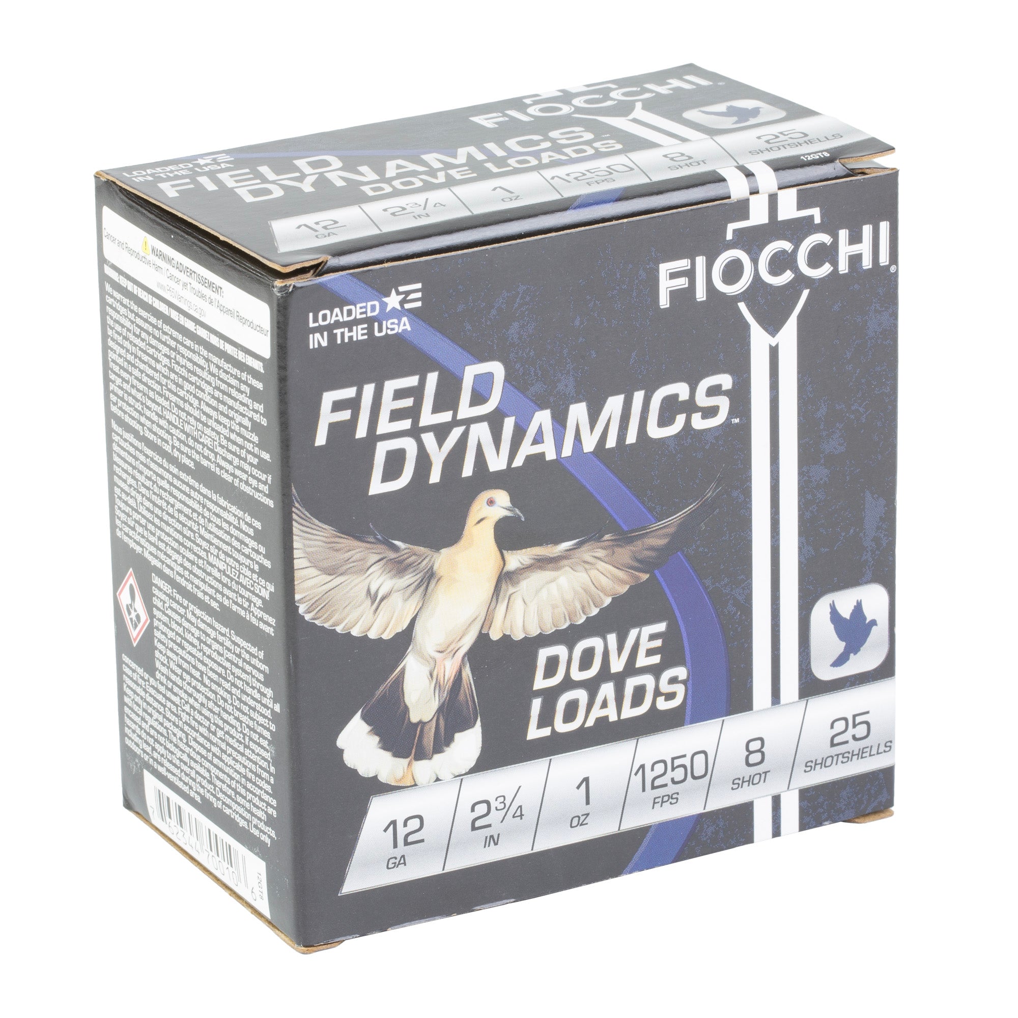 FIOCCHI D&Q 12GA 2.75 #8 25/250
