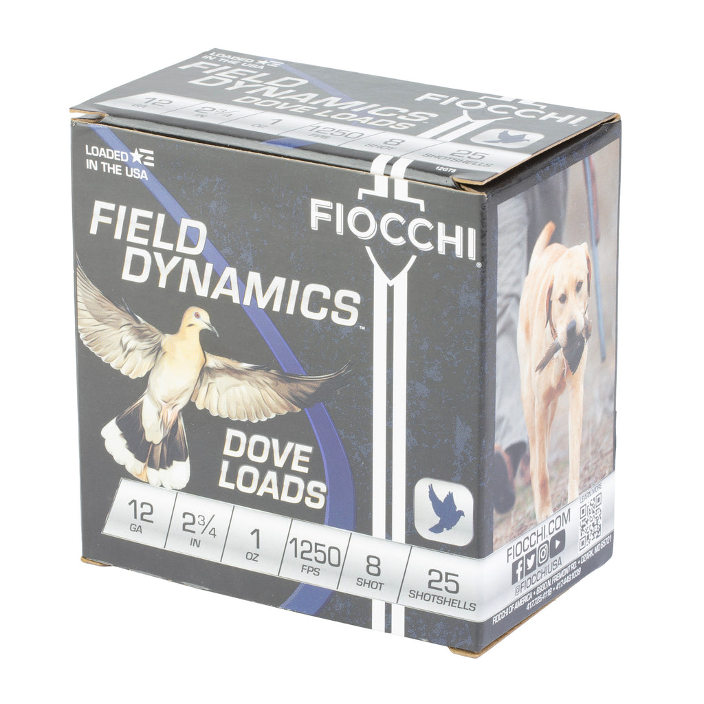 FIOCCHI D&Q 12GA 2.75 #8 25/250