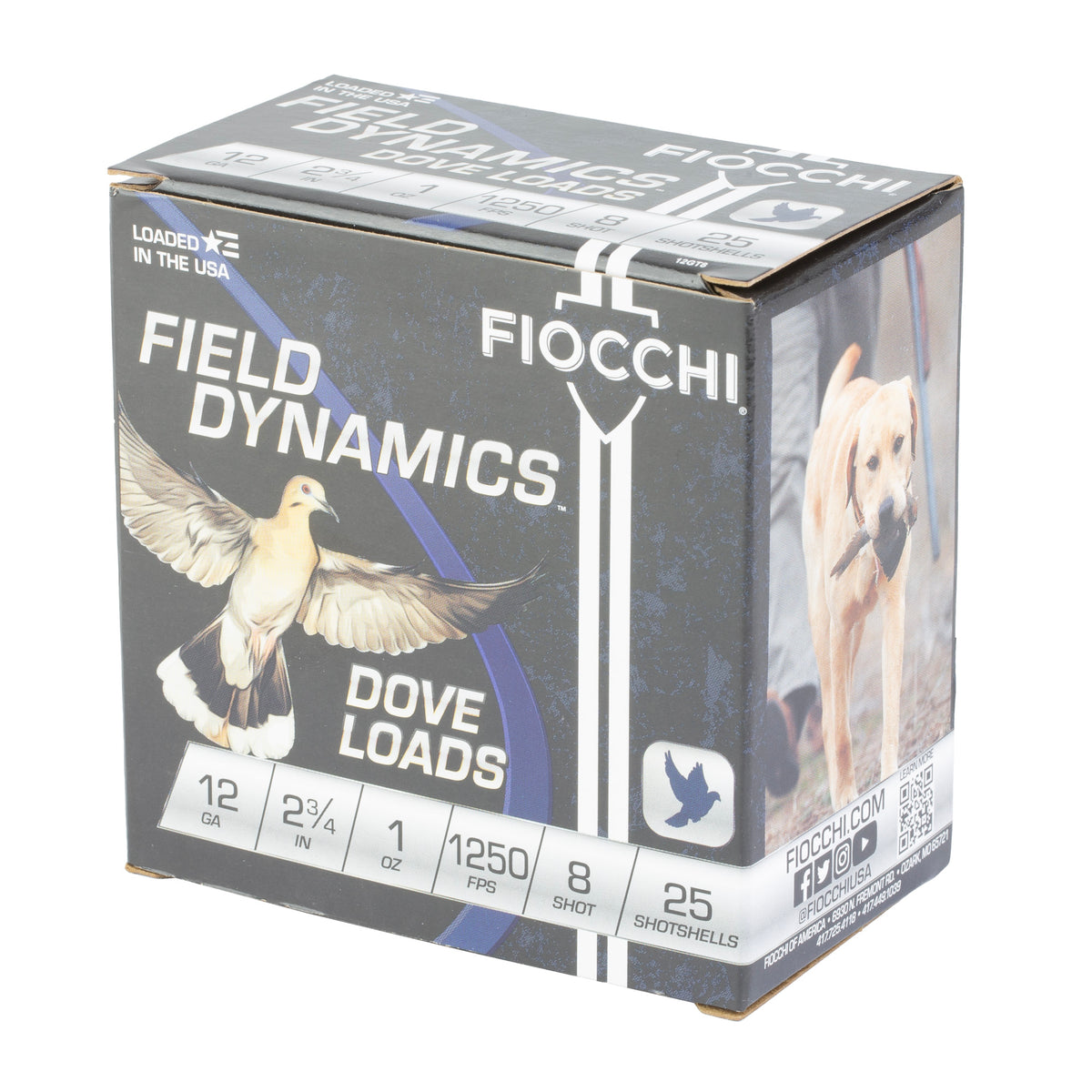 FIOCCHI D&Q 12GA 2.75 #8 25/250