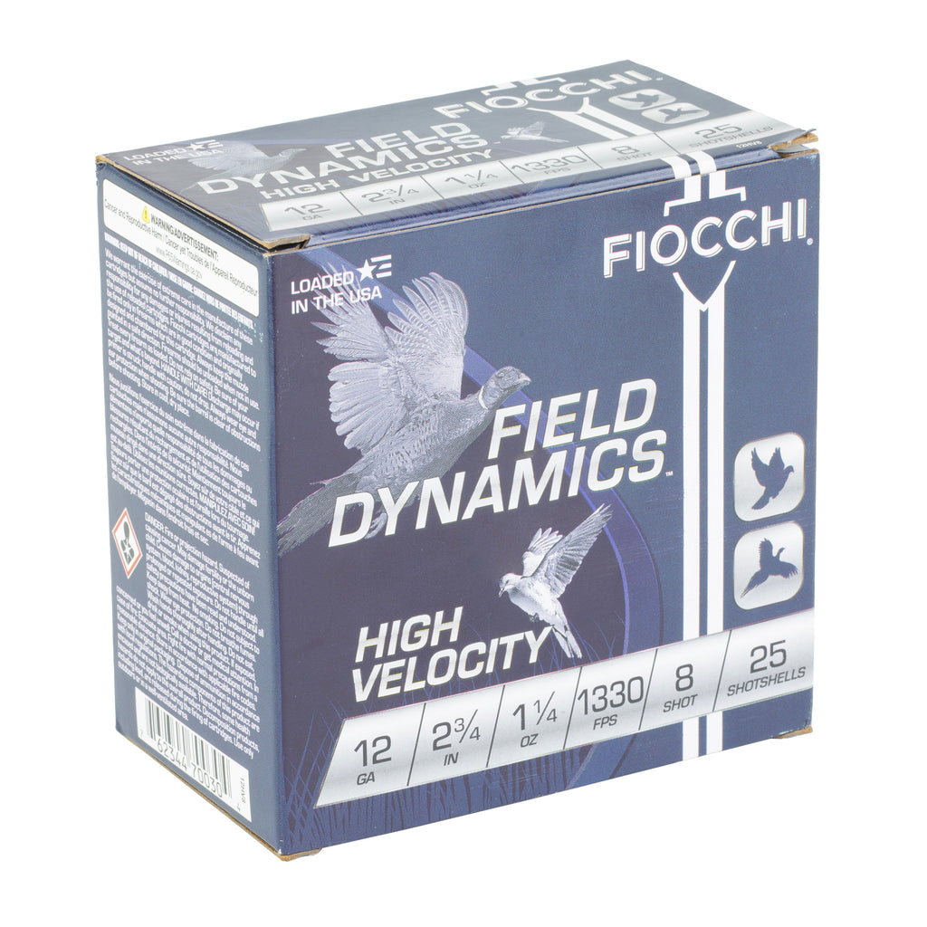 FIOCCHI HV LD 12GA 2.75 #8 25/250