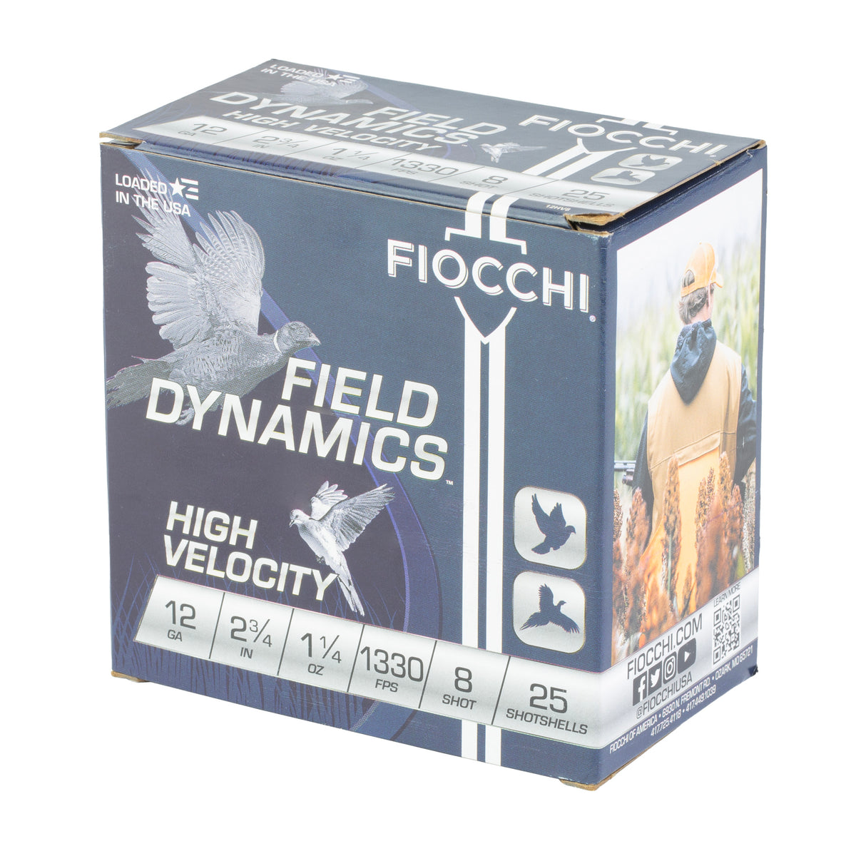 FIOCCHI HV LD 12GA 2.75 #8 25/250