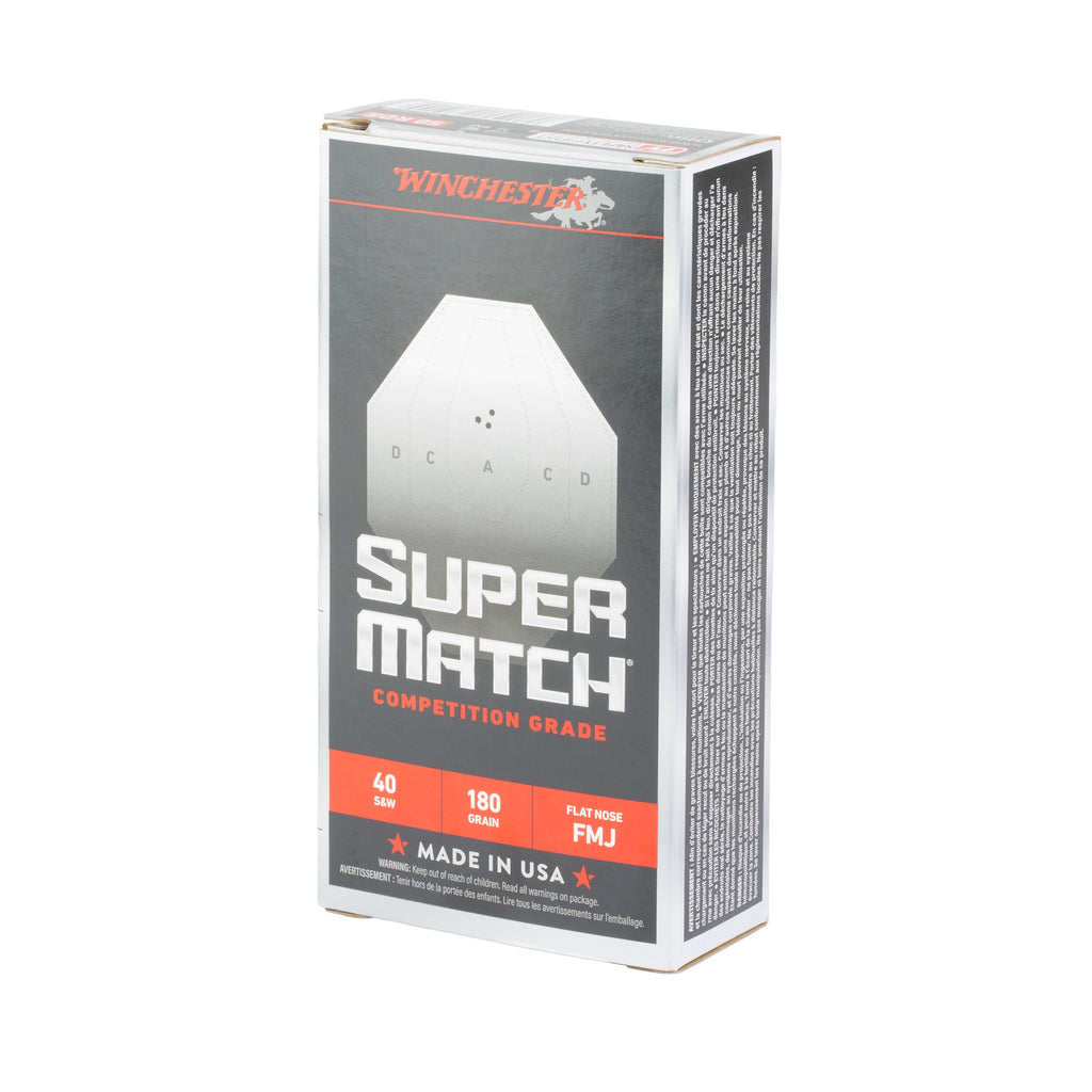 WIN SUPER MTCH 40S&W 180GR FN 50/500
