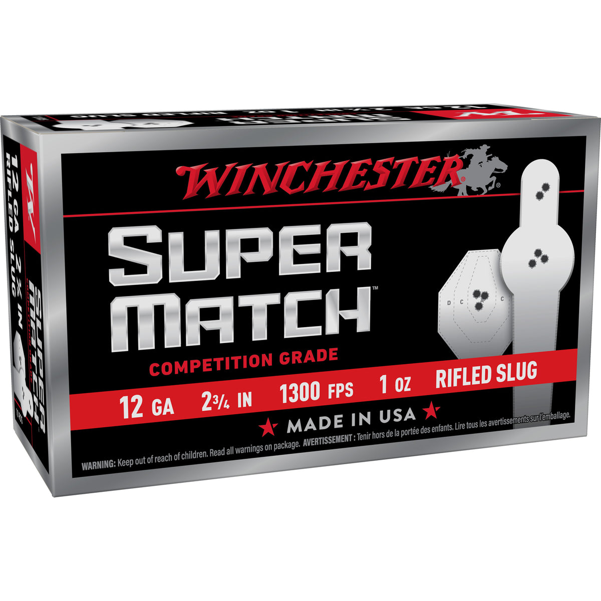 WIN SUPER MATCH 12GA 2.75 RS 10/100