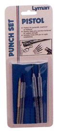 LYMAN PISTOL PUNCH SET