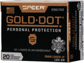 SPEER GOLD DOT 9MM LUGER +P