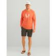 Huk Icon Crew Long Sleeve Shirt Fresh Salmon XL