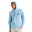 Huk Drift Long Sleeve Hoodie Shipyard Heather