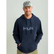 Huk Huk'd Up Logo Long Sleeve Hoodie Naval Academy S