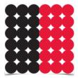 Birchwood Casey Dirty Bird Repair Pasters 1" Red and Black 432/ct