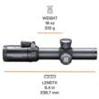 Bushnell AR Rifle Scope - 1-4x24mm Illuminated BTR-1 Reticle Black Matte