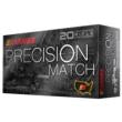 Barnes Precision Match Rifle Ammunition 6.5 PRC 145gr Match Burner OTM BT 20/ct