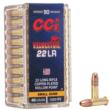 CCI Velocitor HP Rimfire Ammunition .22 LR 40 gr CPHP 1435 fps 50/ct