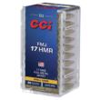 CCI FMJ Rimfire Ammunition .17 HMR 20 gr FMJ 2375 fps 50/ct