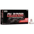 CCI Blazer Aluminum Handgun Ammunition .380 ACP 95 gr FMJ 945 fps 50/ct